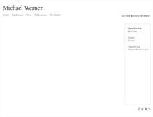 Tablet Screenshot of michaelwerner.com